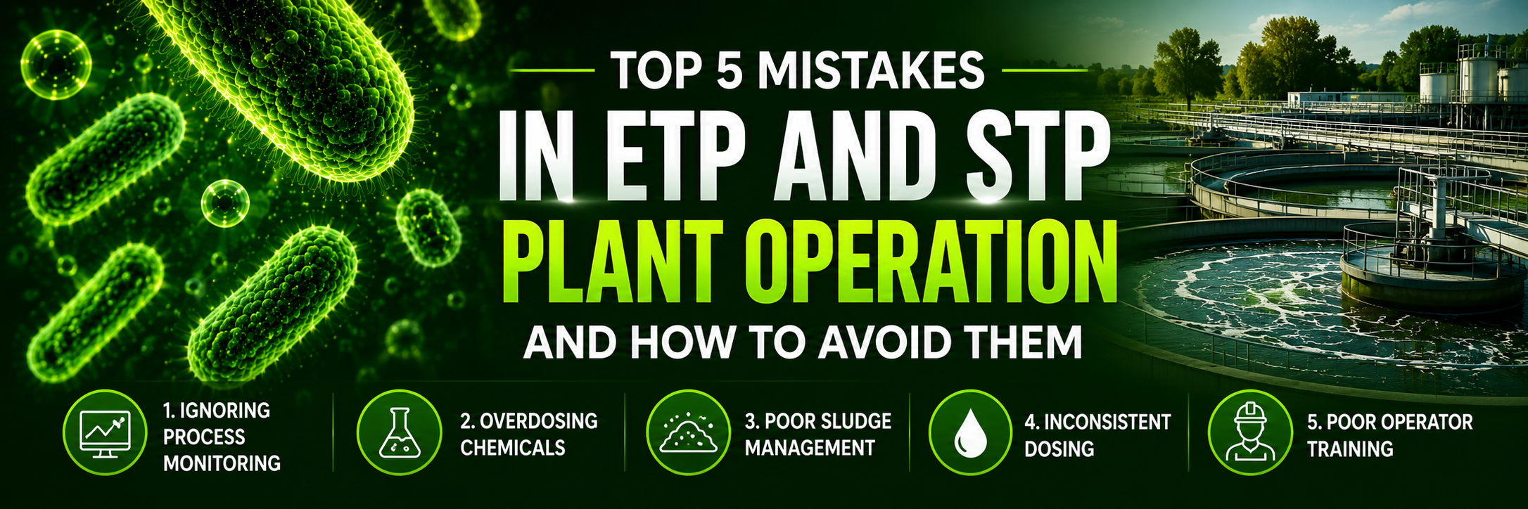 Top 5 Mistakes in ETP and STP Plant Operation and How to Avoid Them