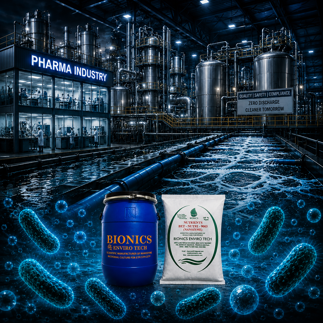 Pharma and API Industry wastewater treatment case study